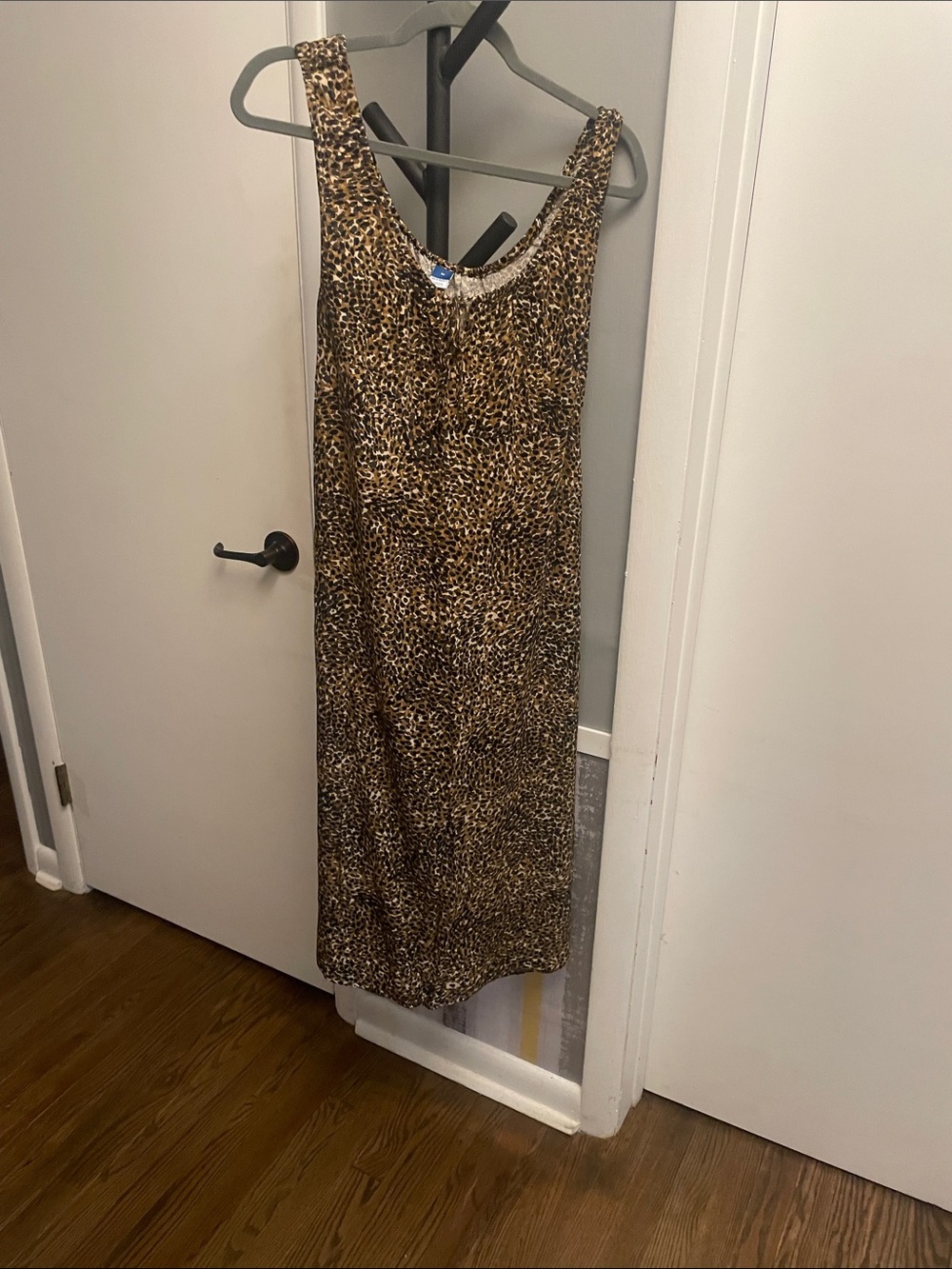 Old Navy Leopard Print Midi Dress - Brown/Black/Tan